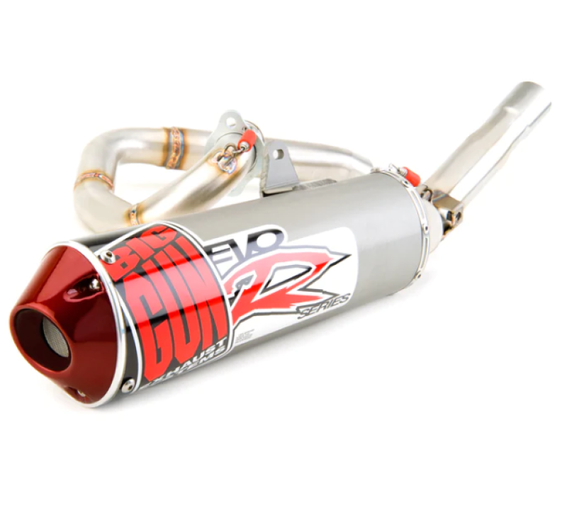 Kawasaki KLX 140 Performance Exhaust - Big Gun - EVO R Series Full System - Red - `08-`23 Kawasaki KLX 140 Performance Exhaust - Big Gun - EVO R Series Full System - Red - `08-`23